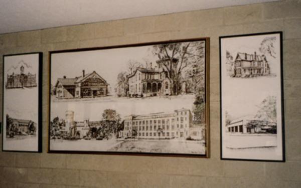 Triptych of School of Music historical photos